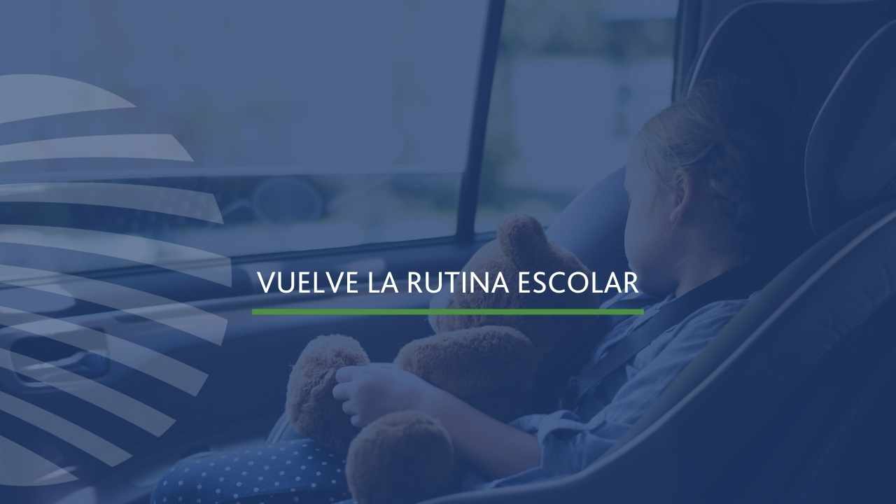 Vuelve la rutina escolar